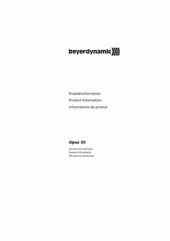 Beyerdynamic Microphone Opus 39-page_pdf